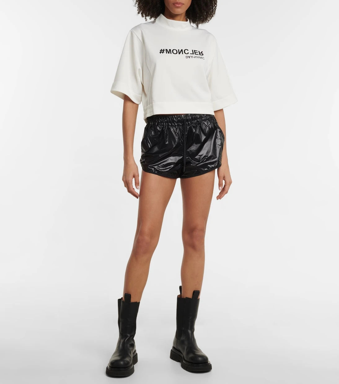 Moncler Grenoble - Printed cropped T-shirt