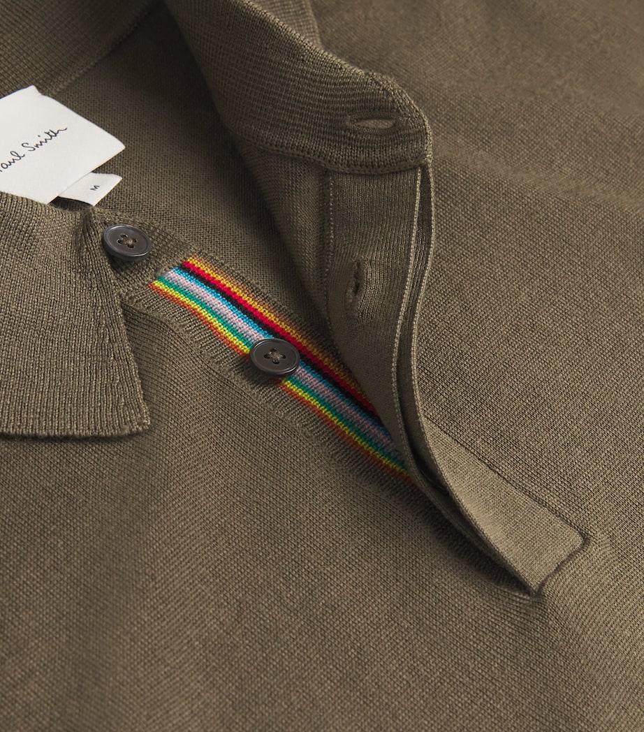 Paul Smith Merino Signature Stripe Polo Shirt