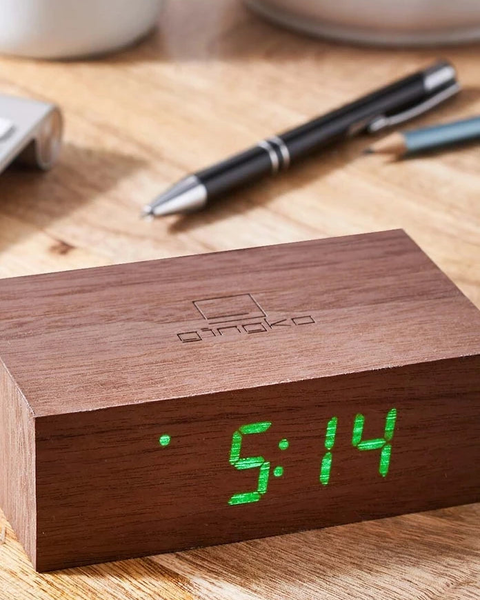 Gingko Design Flip Click Clock Masa Saati