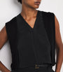 Joseph Black Crepe de Soie Silk Louis Blouse