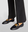 Tod's Black Leather Kate Loafers