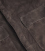 Agnona Brown Suede Overshirt