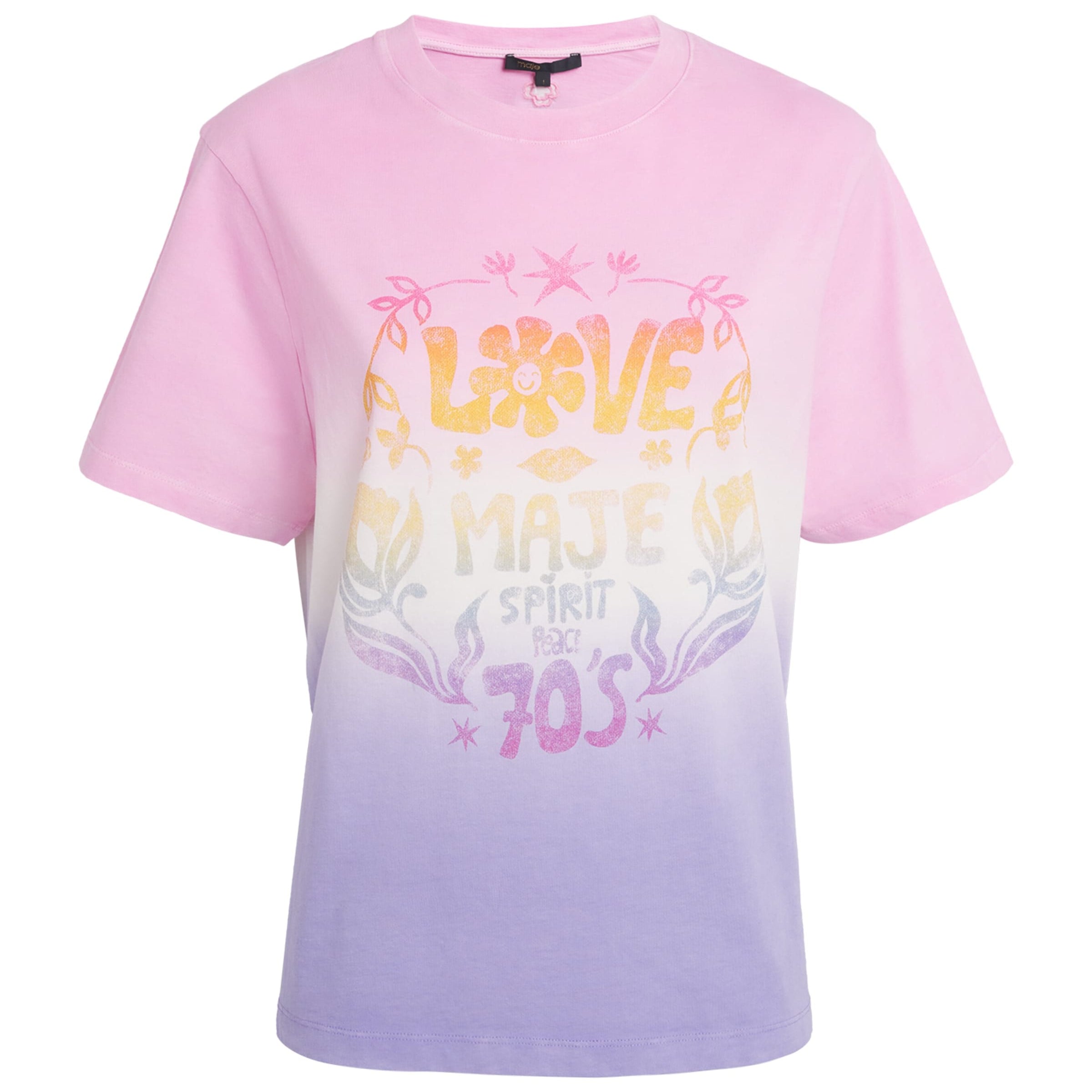 Pink Cotton Tie-Dye T-Shirt