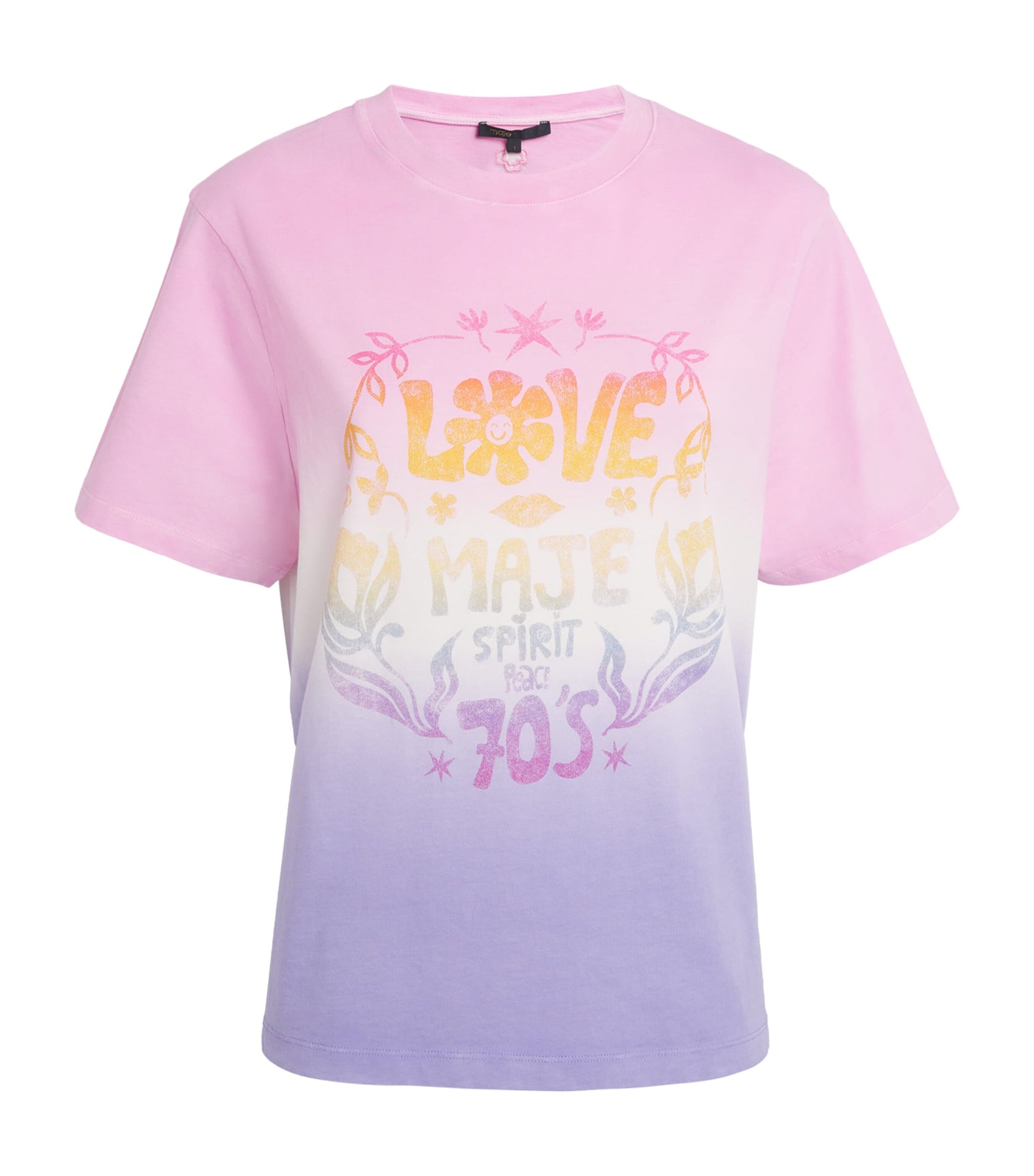Pink Cotton Tie-Dye T-Shirt
