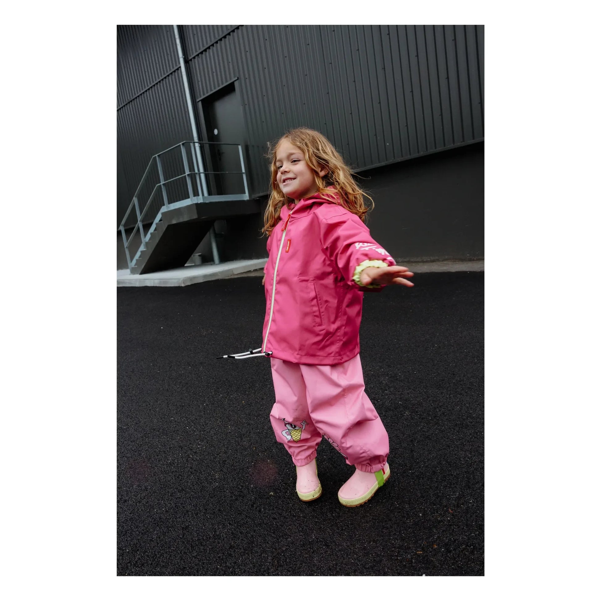 Hello Hossy - Waterproof Jacket | Pink