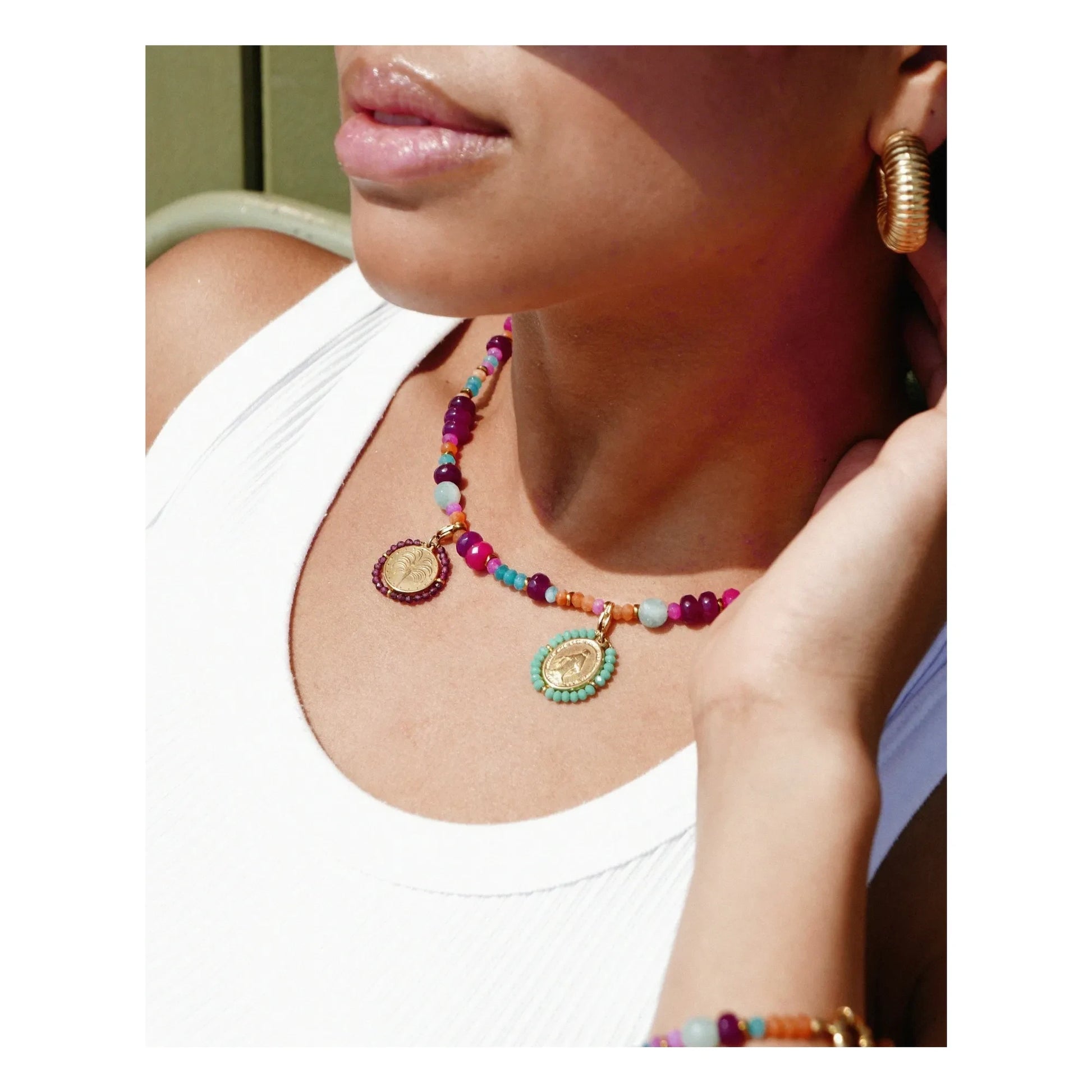 Palas - Gallipoli necklace | Pink