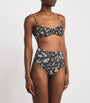 Ulla Johnson Black Floral Zahara Bikini Bottoms