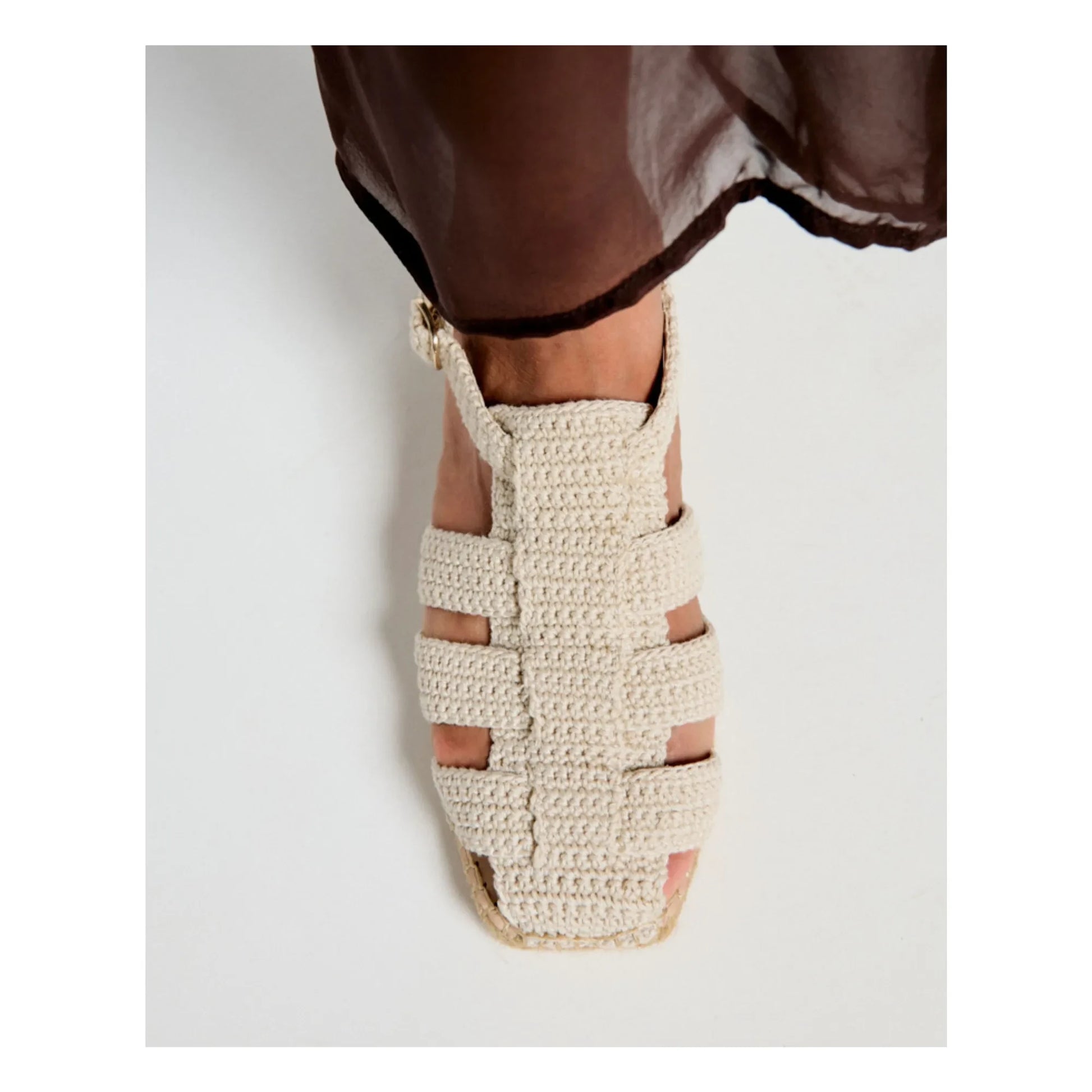 Naguisa - Bermeo sandals | Ecru