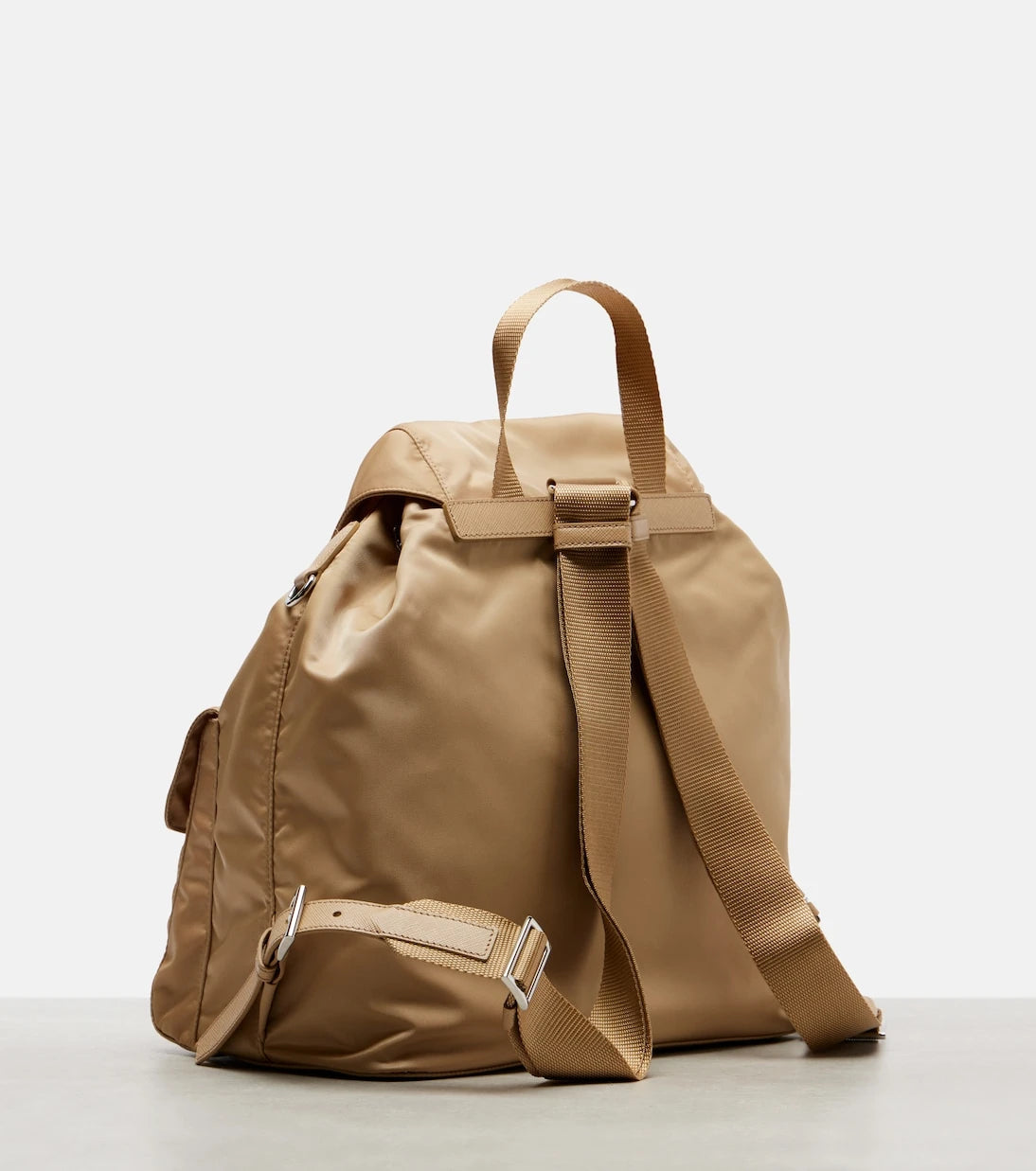 Prada - Re-Nylon leather-trimmed backpack