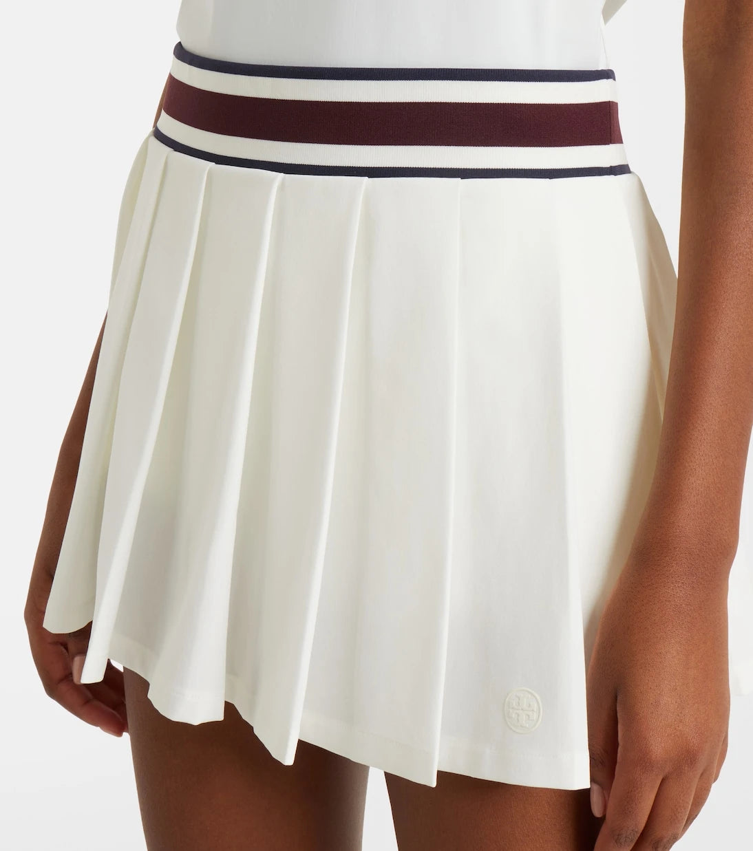 Tory Burch - Striped pleated tennis skirt