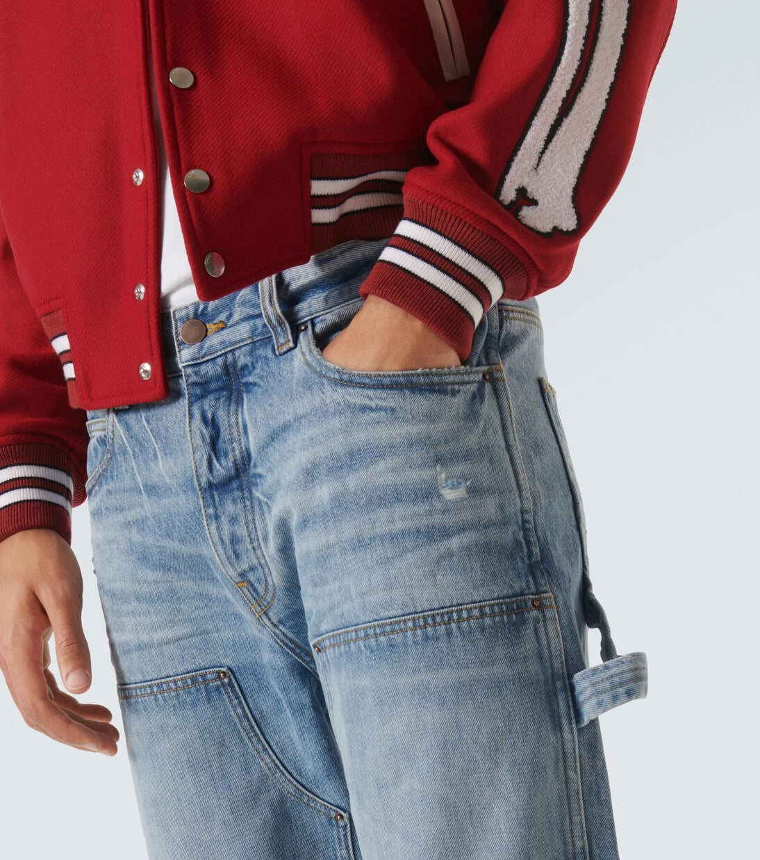 Amiri - Mid-rise straight jeans