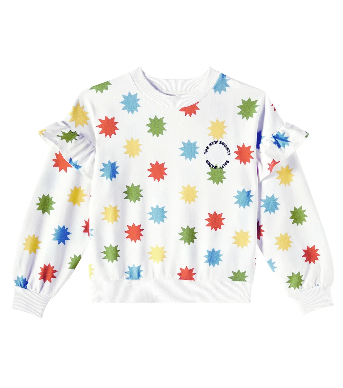 The New Society - Anthea polka-dot cotton-blend sweatshirt