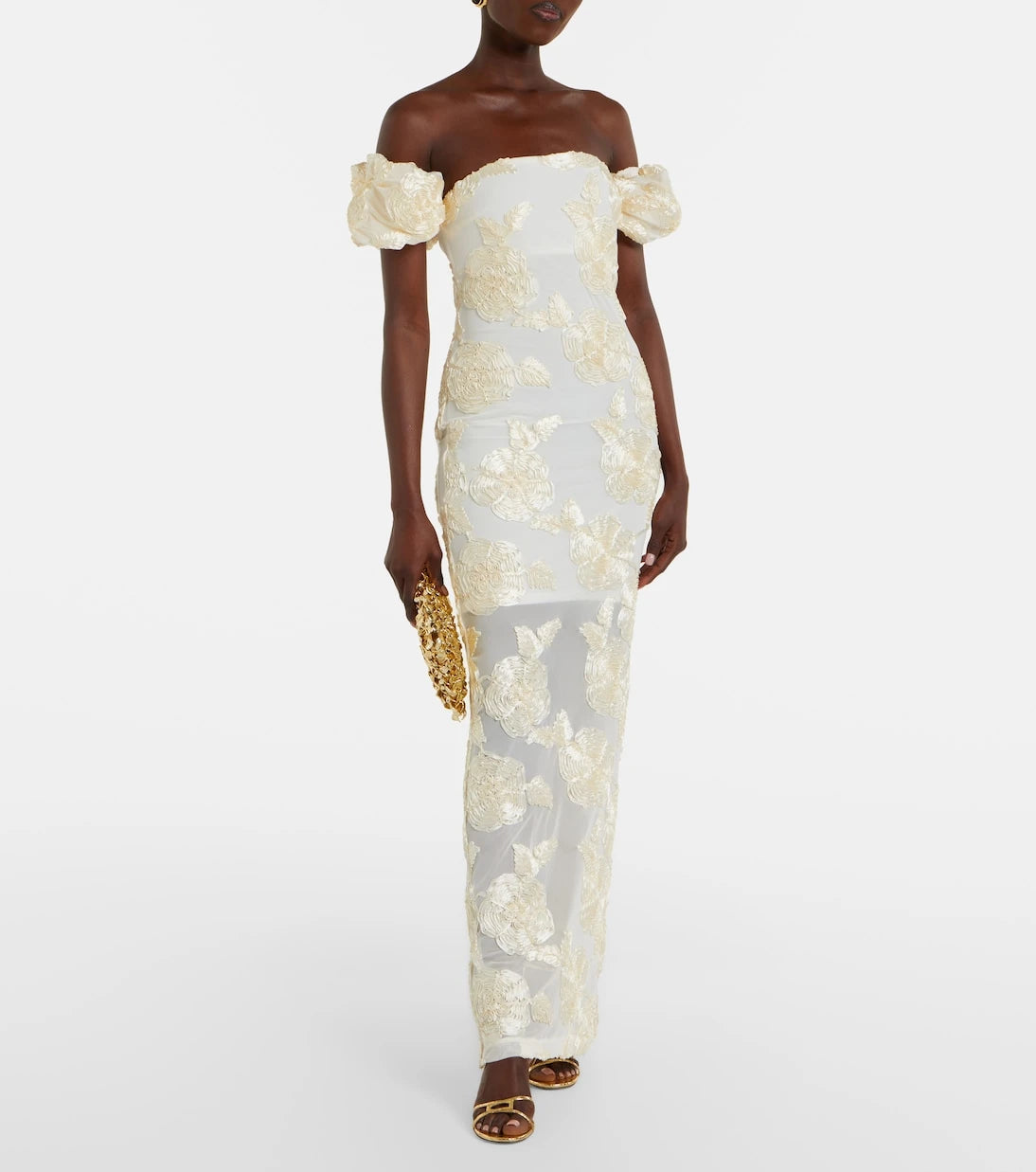 Rotate - Embroidered bustier gown