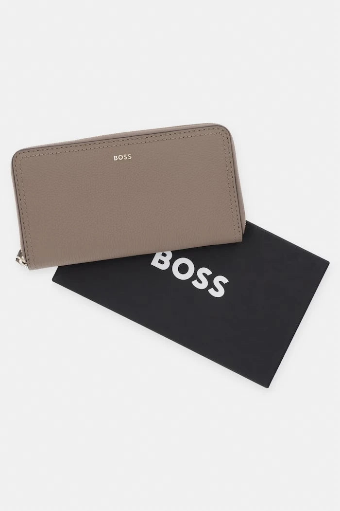 BOSS kadın deri cüzdan Lenah Ziparound