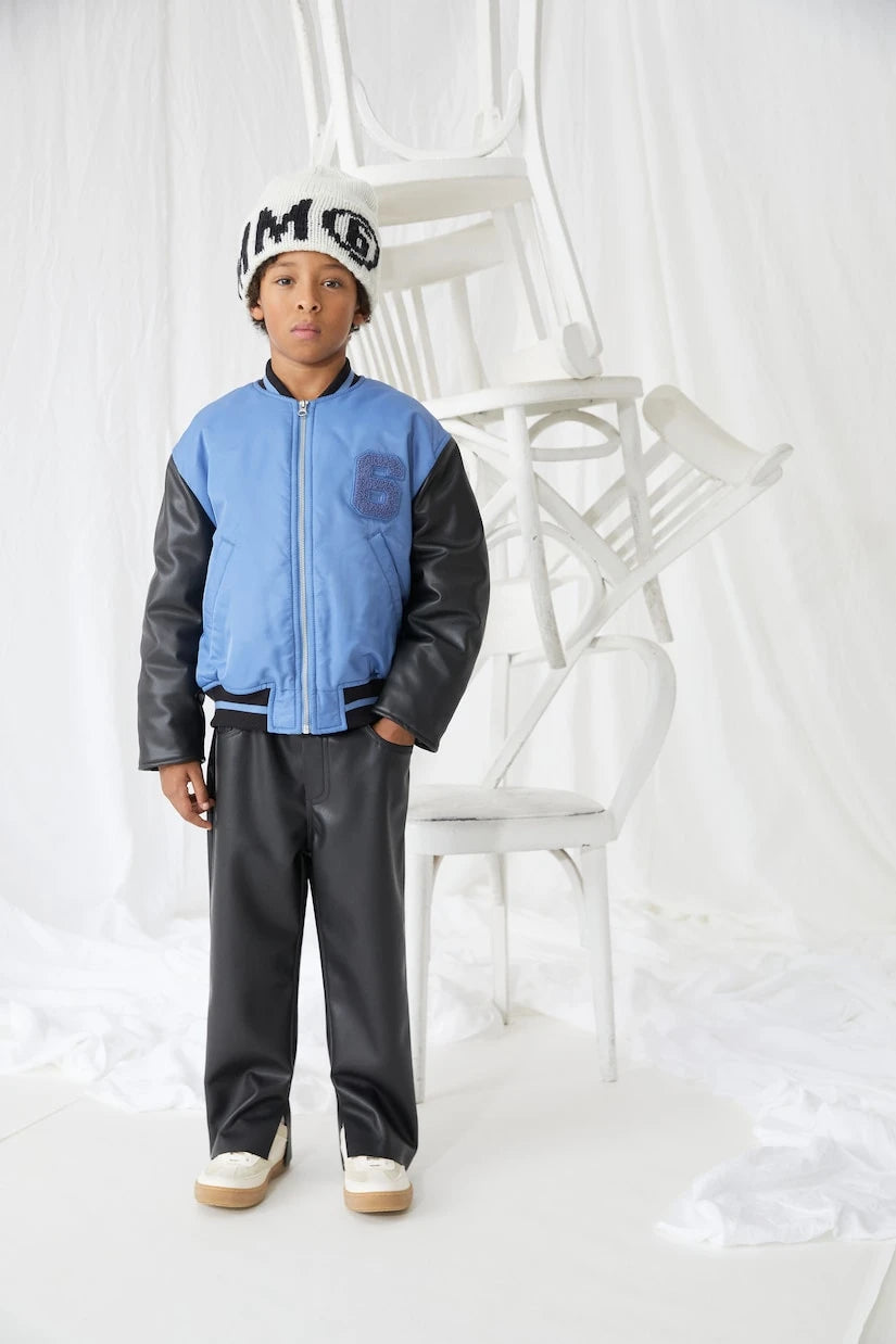 MM6 Maison Margiela Kids - Appliqué varsity jacket