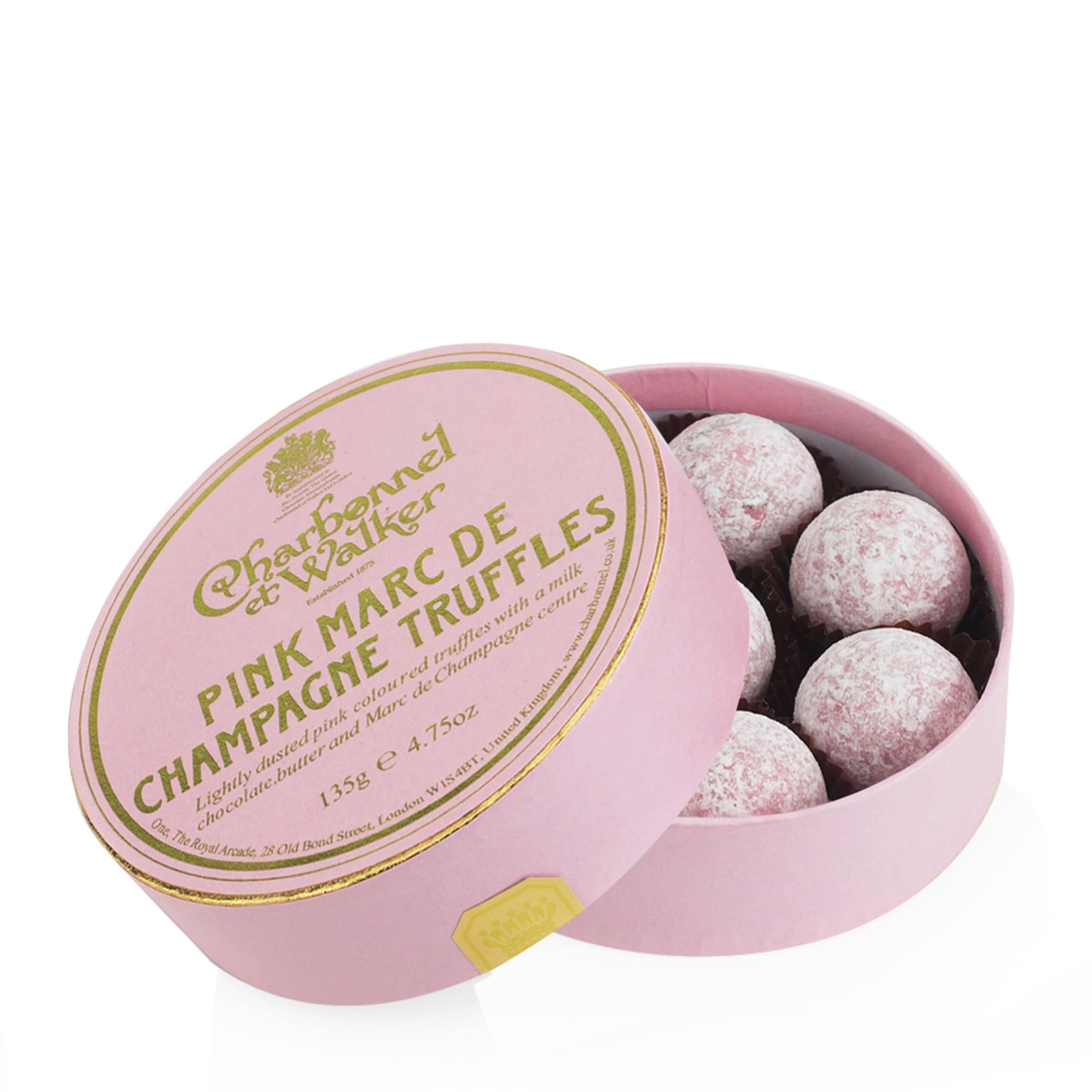 8 Piece Pink Marc de Champagne Truffles (135g)