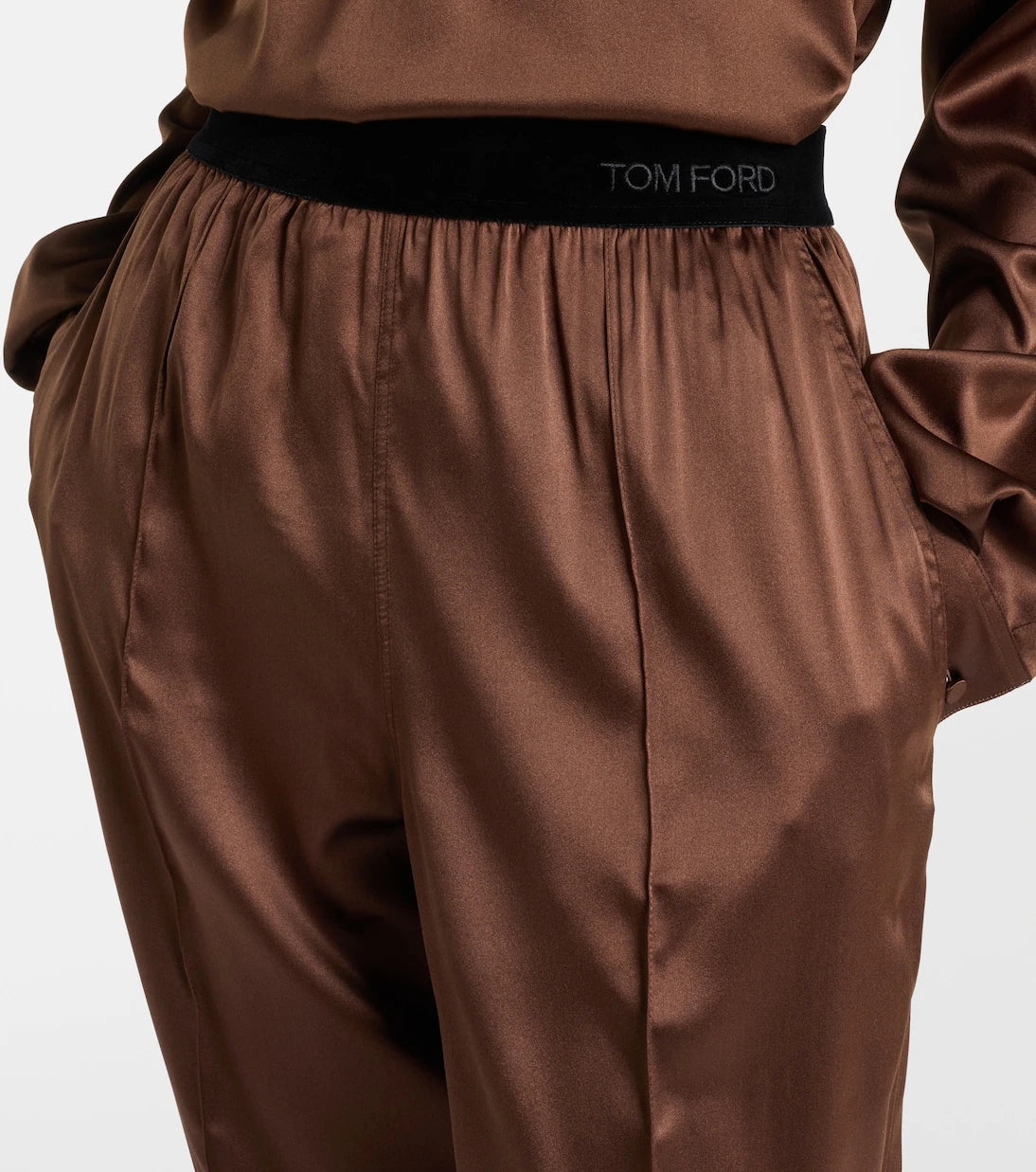 Tom Ford - Silk-blend straight pants