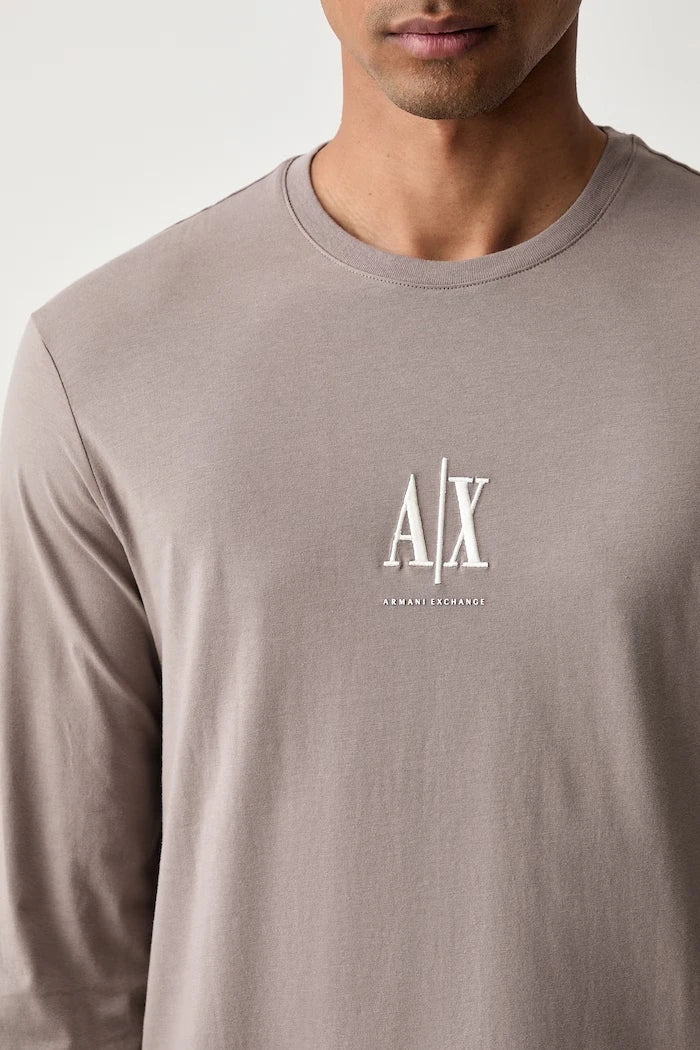 Armani Exchange erkek pamuklu uzun kollu bluz