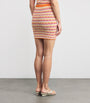 ESCVDO Orange Crochet Wayra Mini Skirt