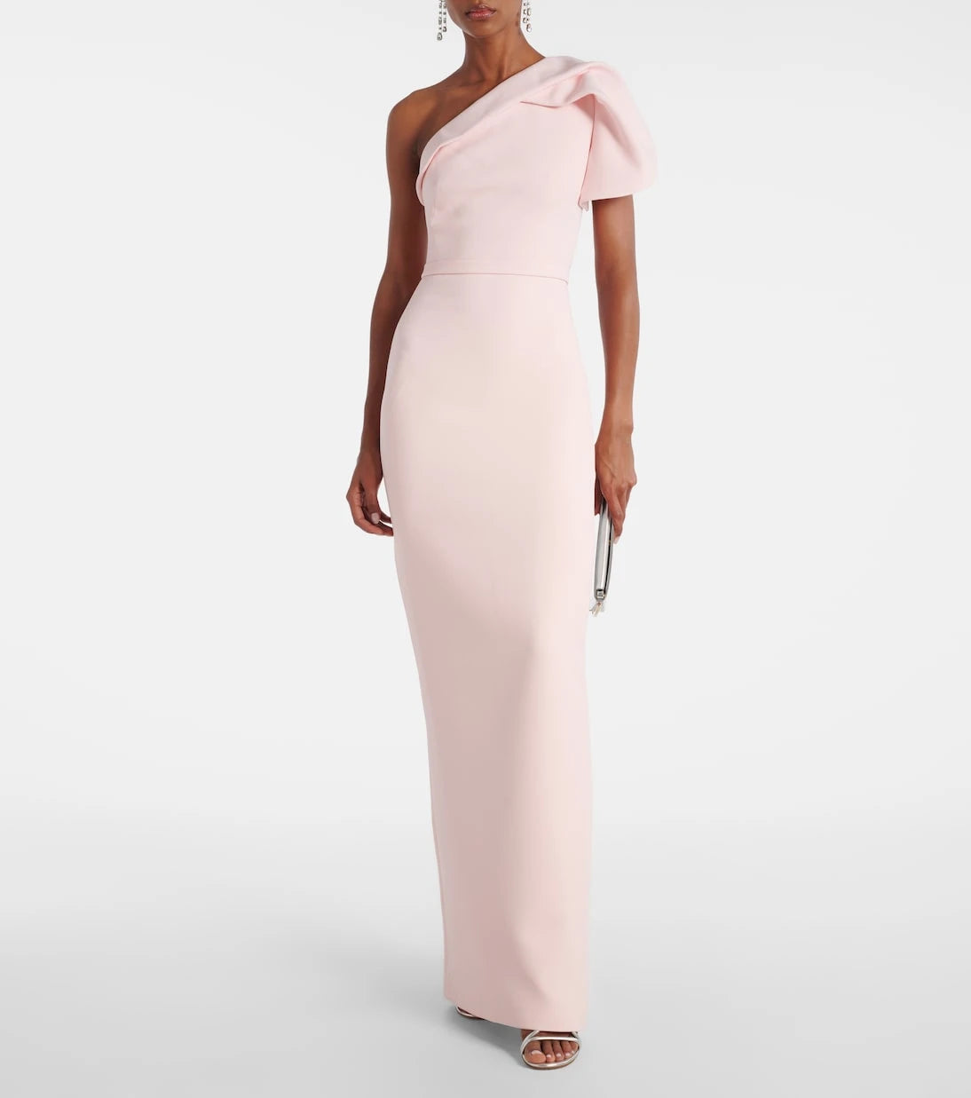 Safiyaa - One-shoulder crêpe gown