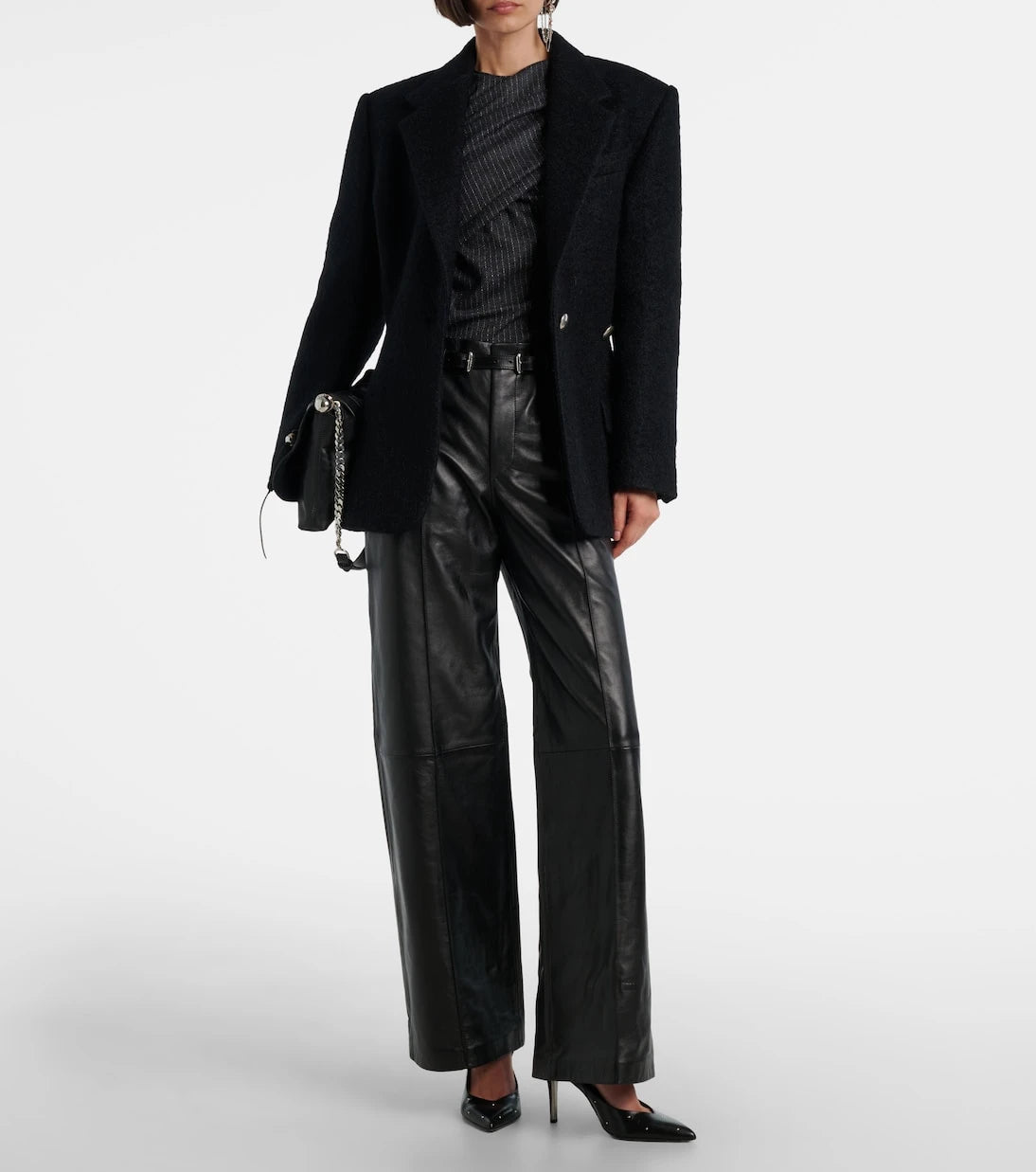Isabel Marant - Asna chalk stripe wool and cotton top