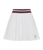 Techno Poplin Pleated Mini Skirt