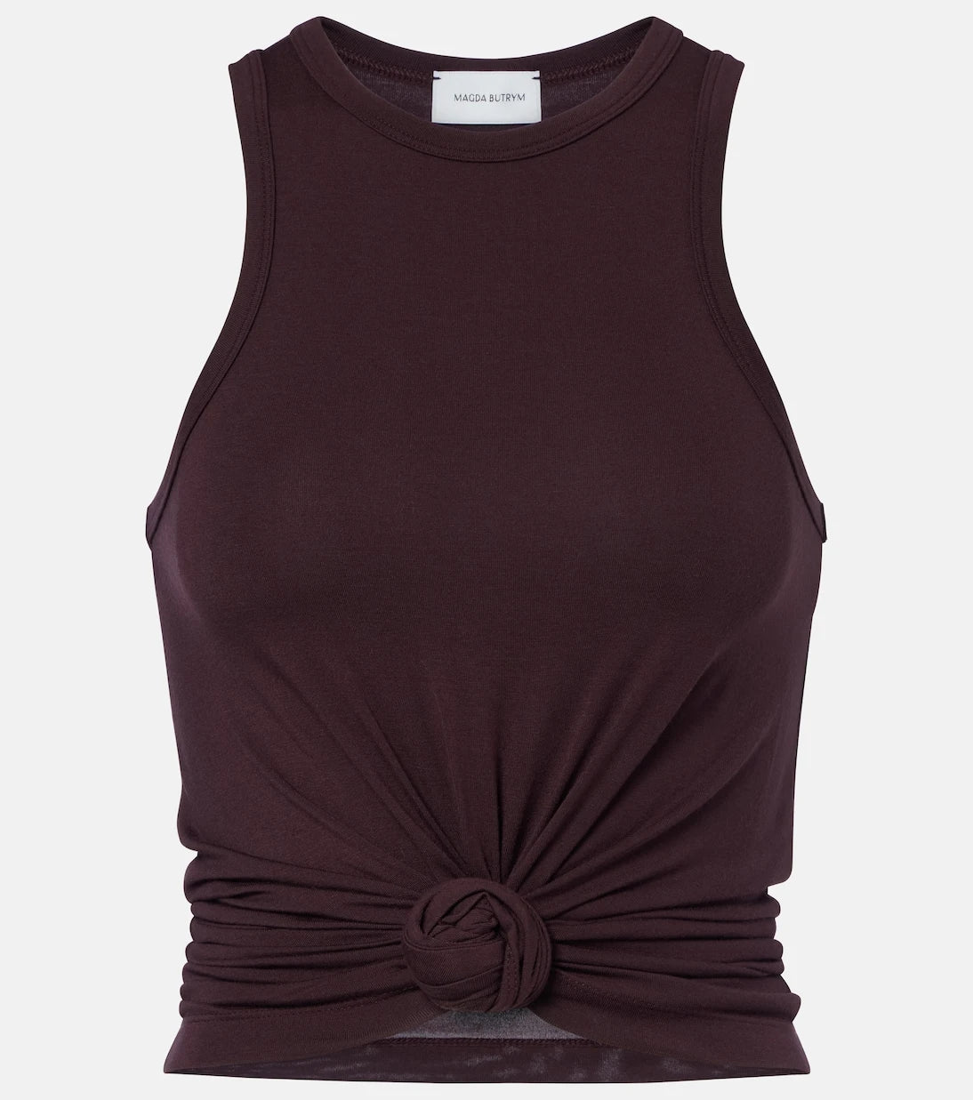 Magda Butrym - Floral-appliqué cotton-blend tank top