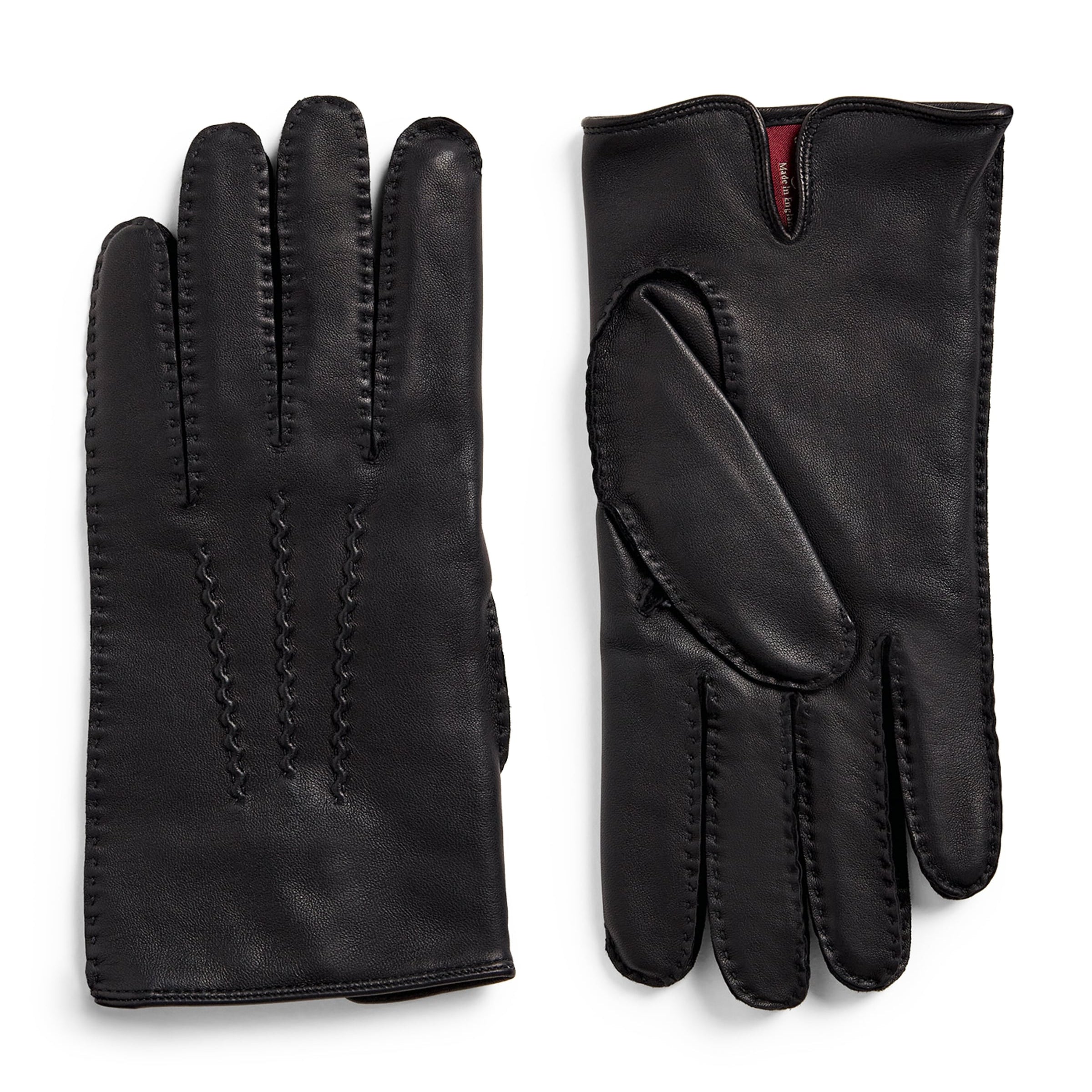 DENTS Leather Cashmere-Lined Levens Gloves