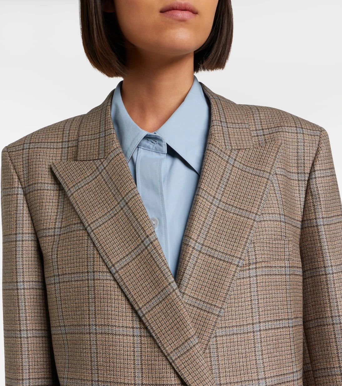 Blazé Milano - Everynight checked double-breasted wool blazer