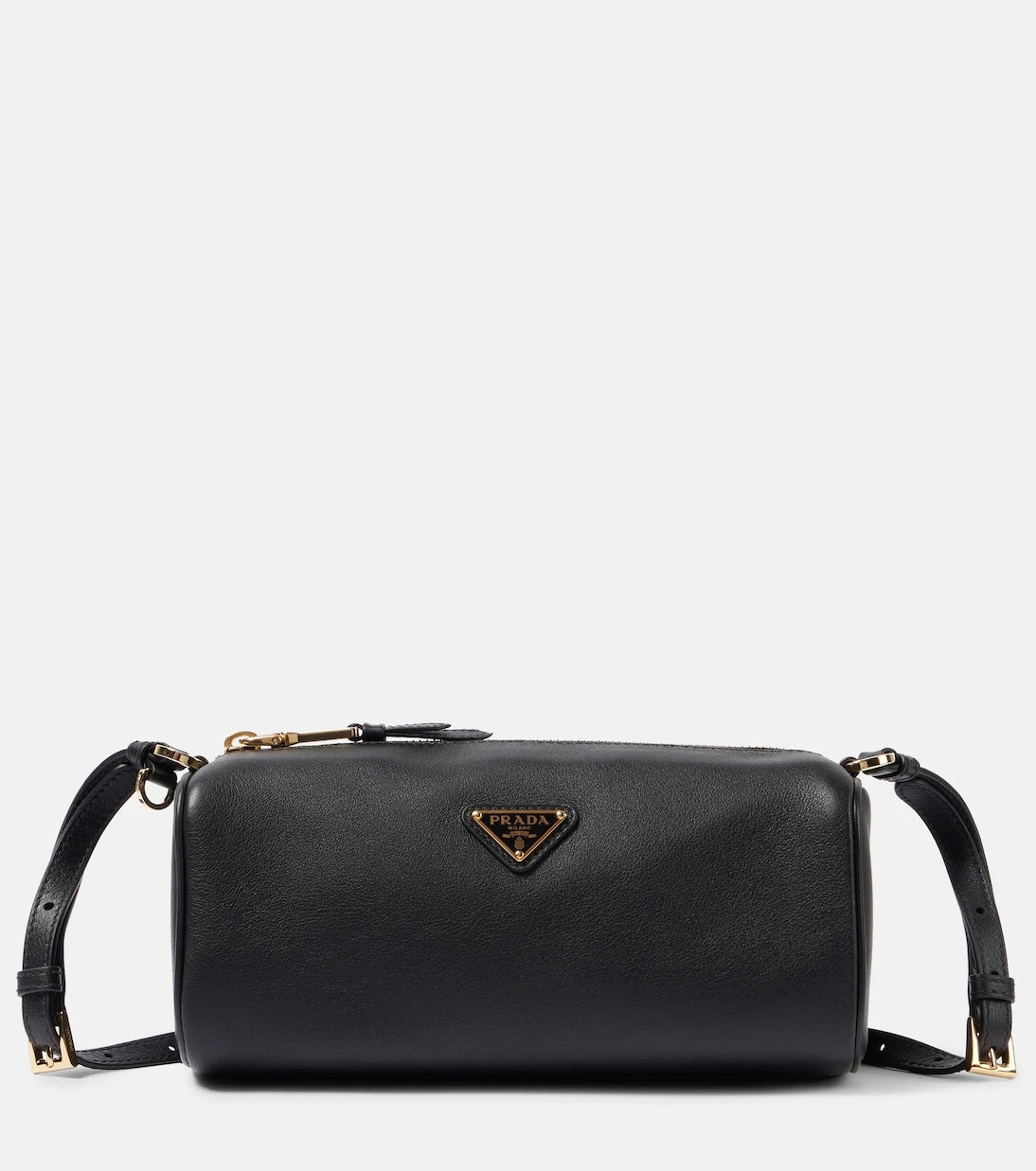 Prada - Mini logo leather shoulder bag