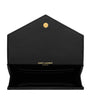 Saint Laurent Black Small Monogram Matelassé Envelope Wallet