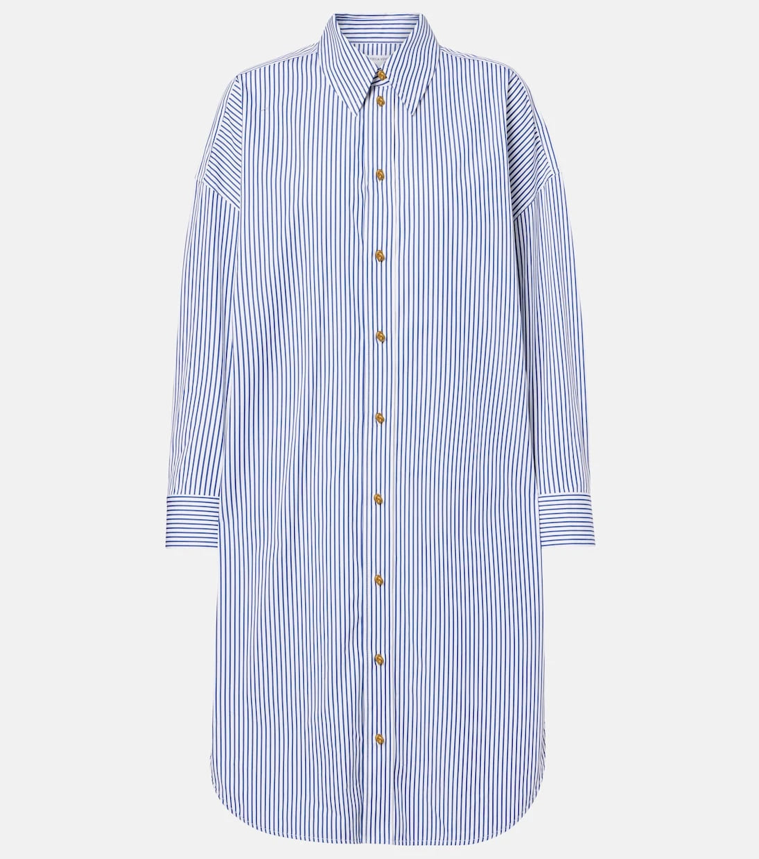 Bottega Veneta - Striped cotton poplin shirt
