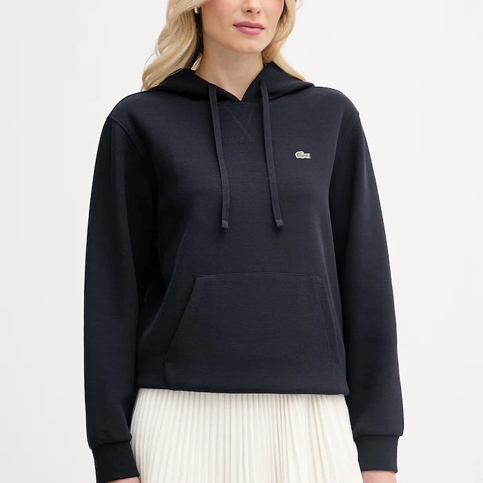 Lacoste суичър с качулка дамски с памук