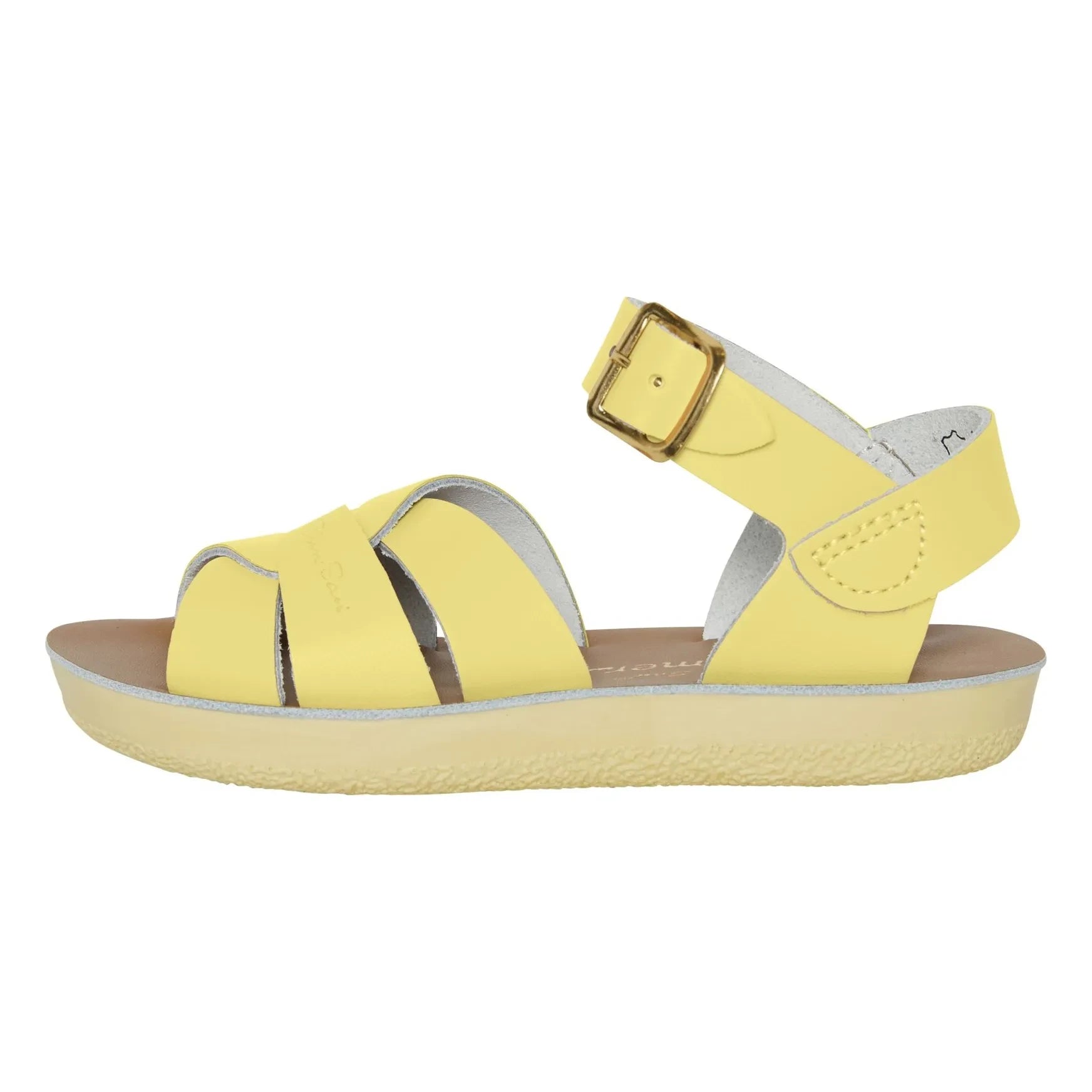 Salt-Water - Waterproof Swimmer Leather Sandals | Pale yellow
