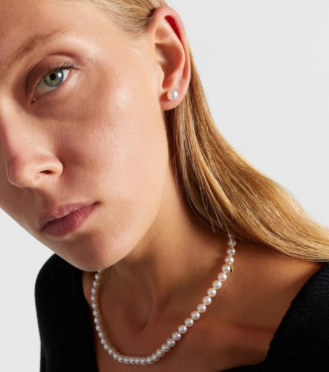 Mikimoto - 18kt gold earrings with akoya pearls
