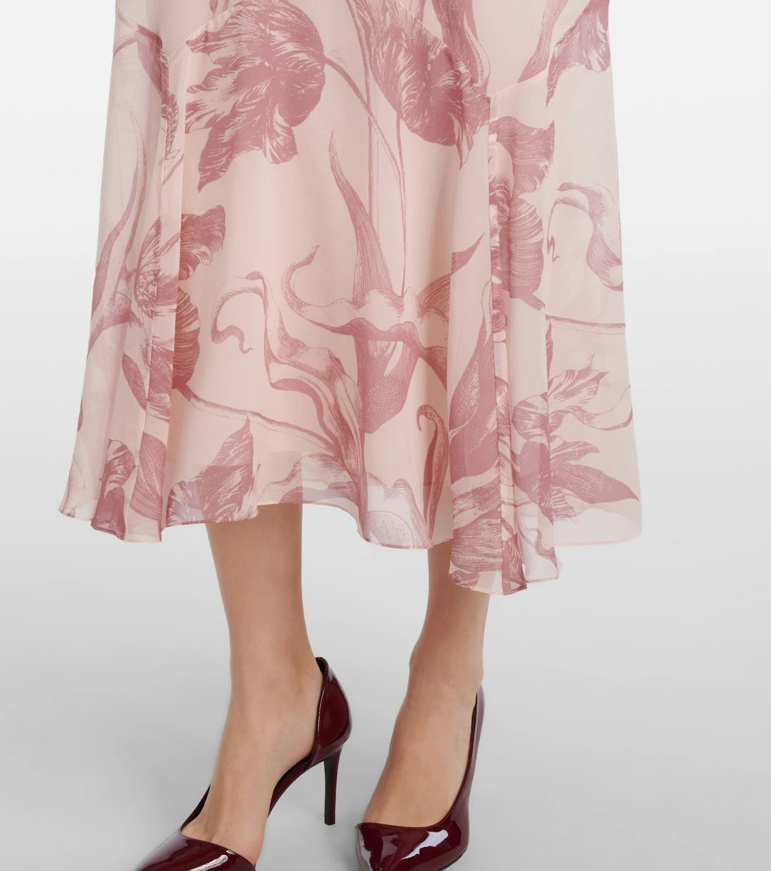 Erdem - Printed silk midi dress