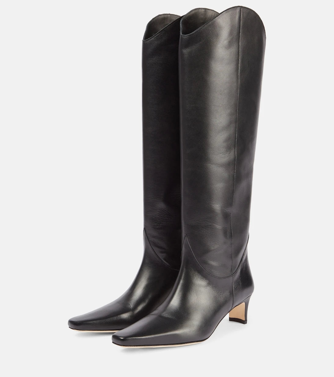 Staud - Western Wally 55 leather cowboy boots