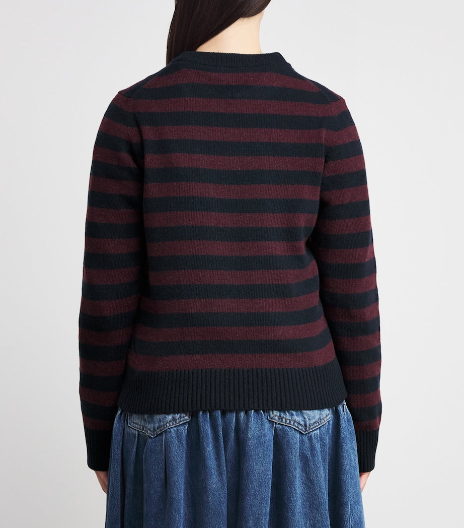 Wool-Blend Jacquard Poodle Sweatshirt