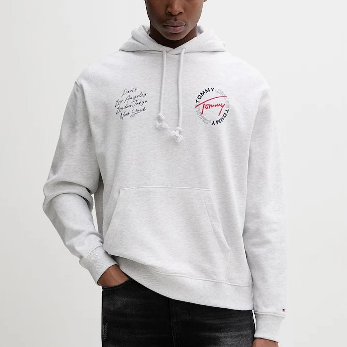 Tommy Jeans суичър с качулка мъжки от памук