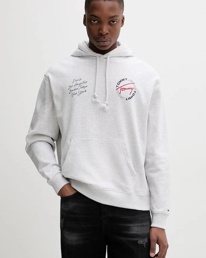 Tommy Jeans суичър с качулка мъжки от памук