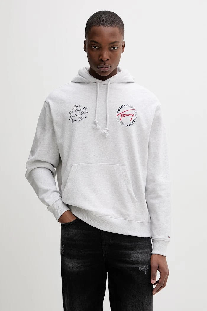 Tommy Jeans суичър с качулка мъжки от памук