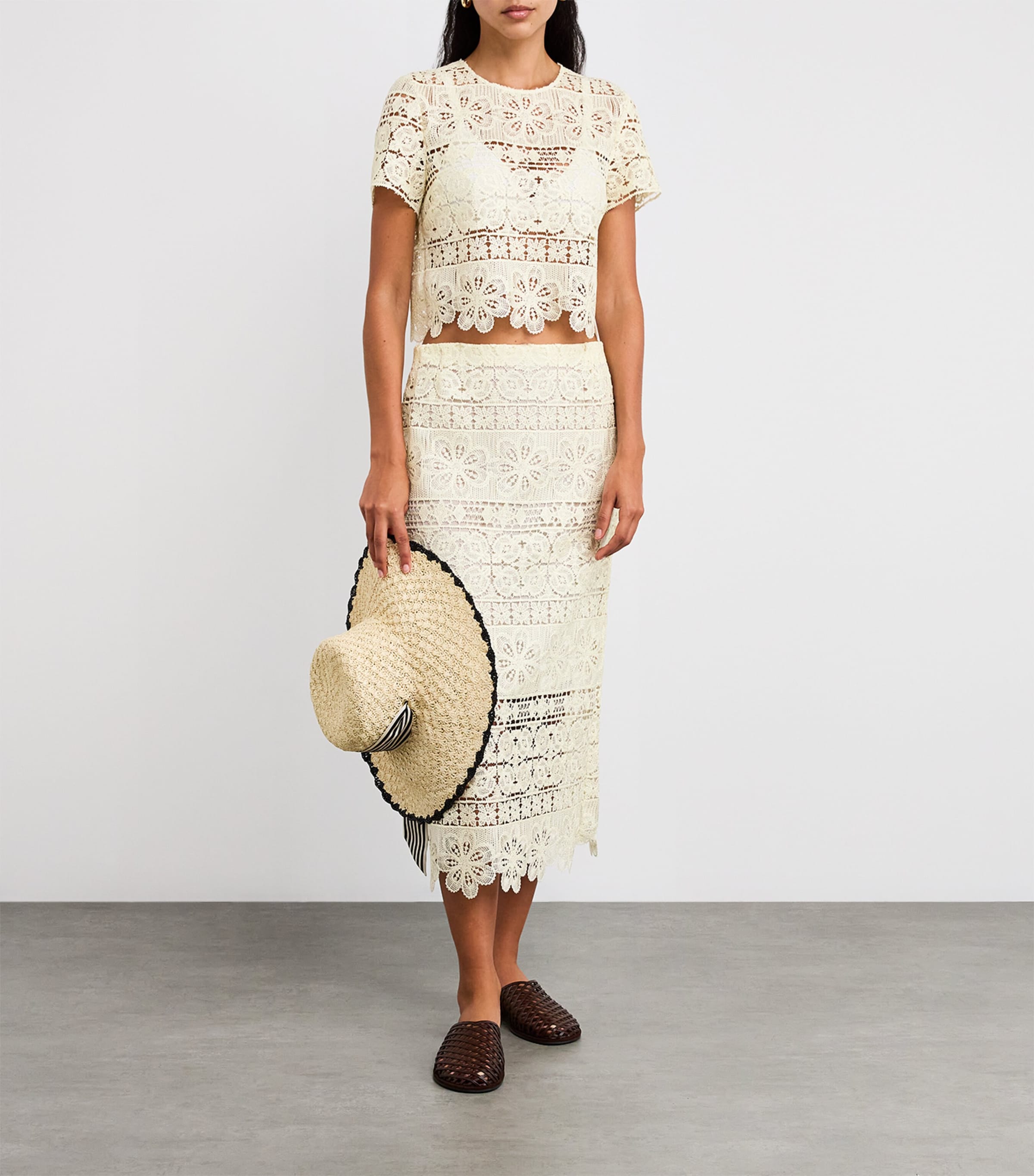 Crochet Midi Pencil Skirt YE01 CAPER
