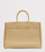 Burberry Beige Leather Medium Rocking Horse Tote Bag