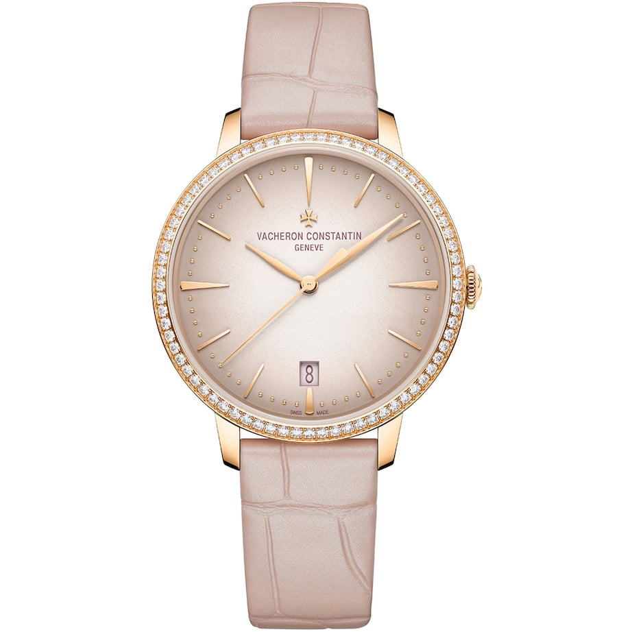 Rose Gold and Diamond Patrimony Self-Winding Watch 36.5mm