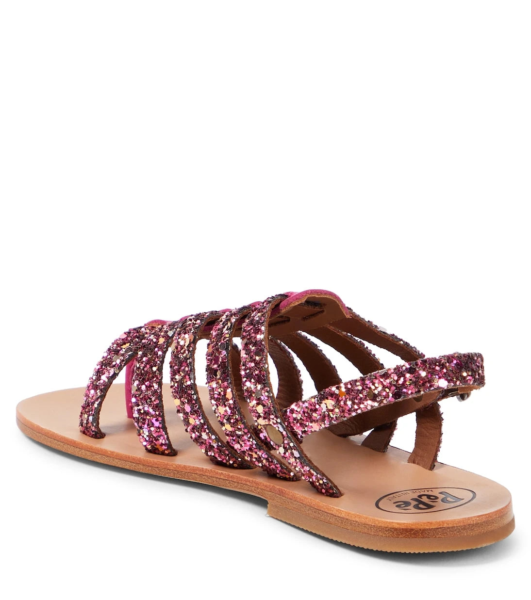 PèPè - Galassia glitter leather sandals