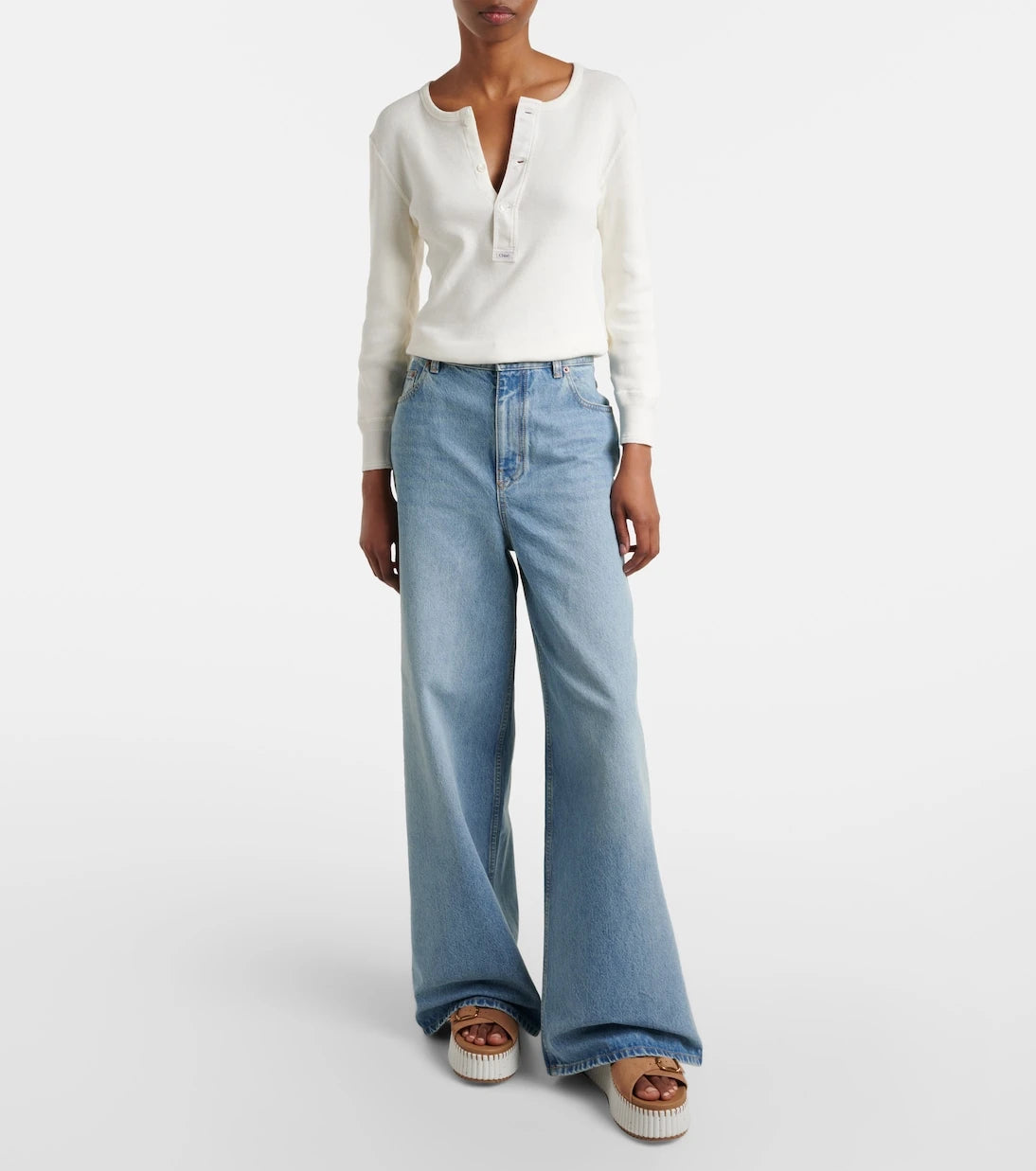 Chloé - Nama suede wedge sandals