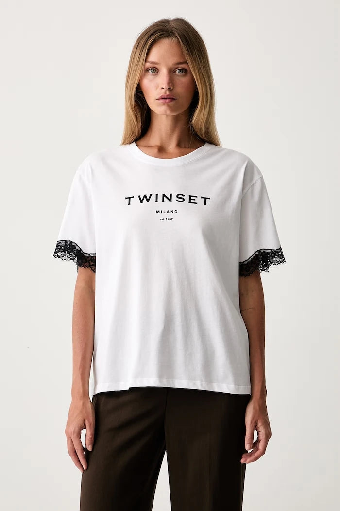 Twinset pamuklu tişört