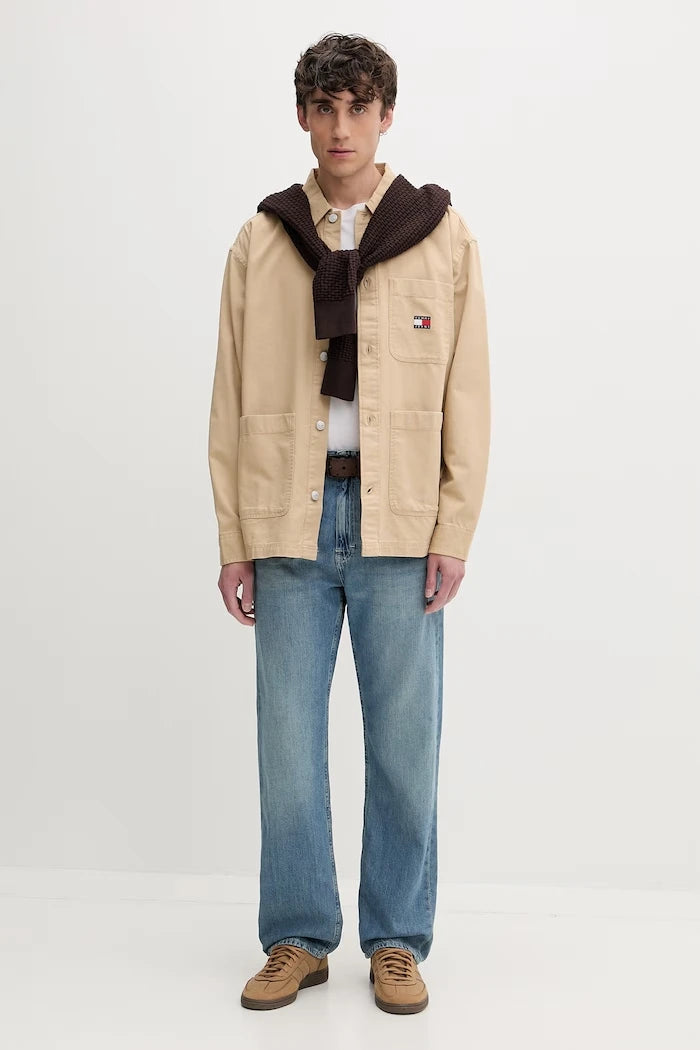 Tommy Jeans erkek pamuk gömlek