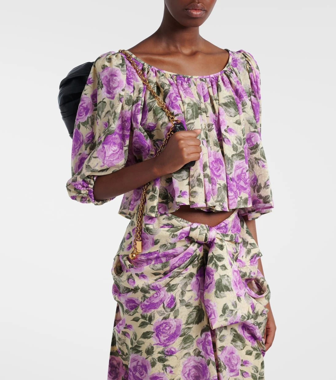 Chloé - Printed silk top