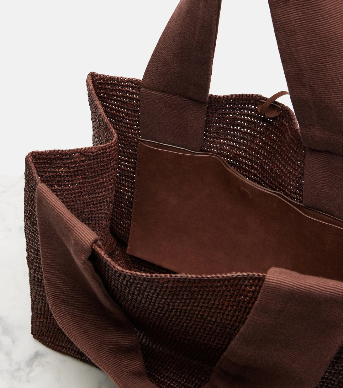 The Row - Loretta raffia tote bag